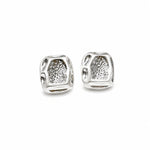 Sculpted cube Stud Earrings