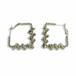 Spiral prisma hoop earring