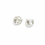 Hammered Dome Hoop Earrings