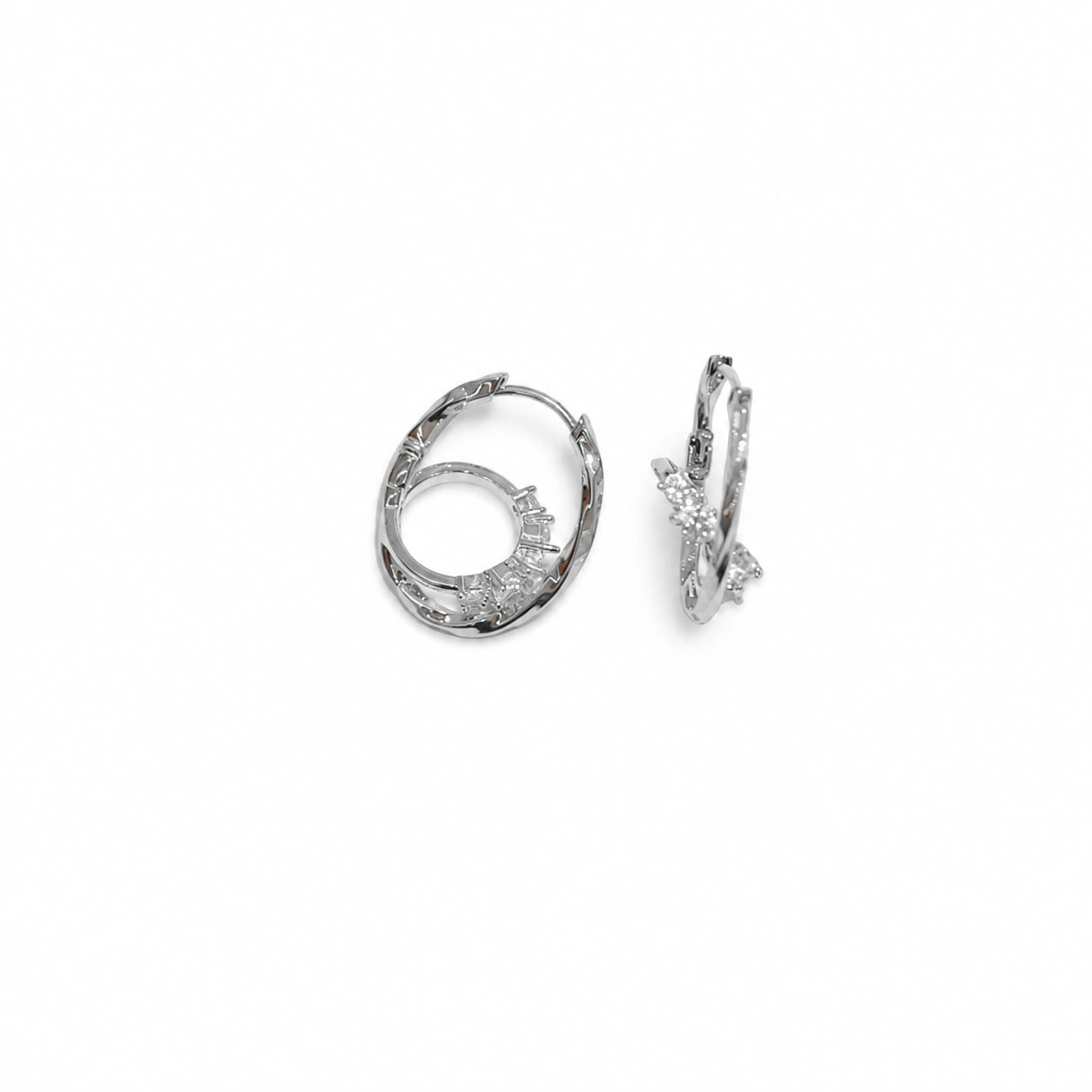 Crystal Hoop Earrings