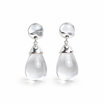 Clear Teardrop Earrings