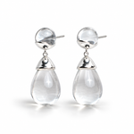 Clear Teardrop Earrings