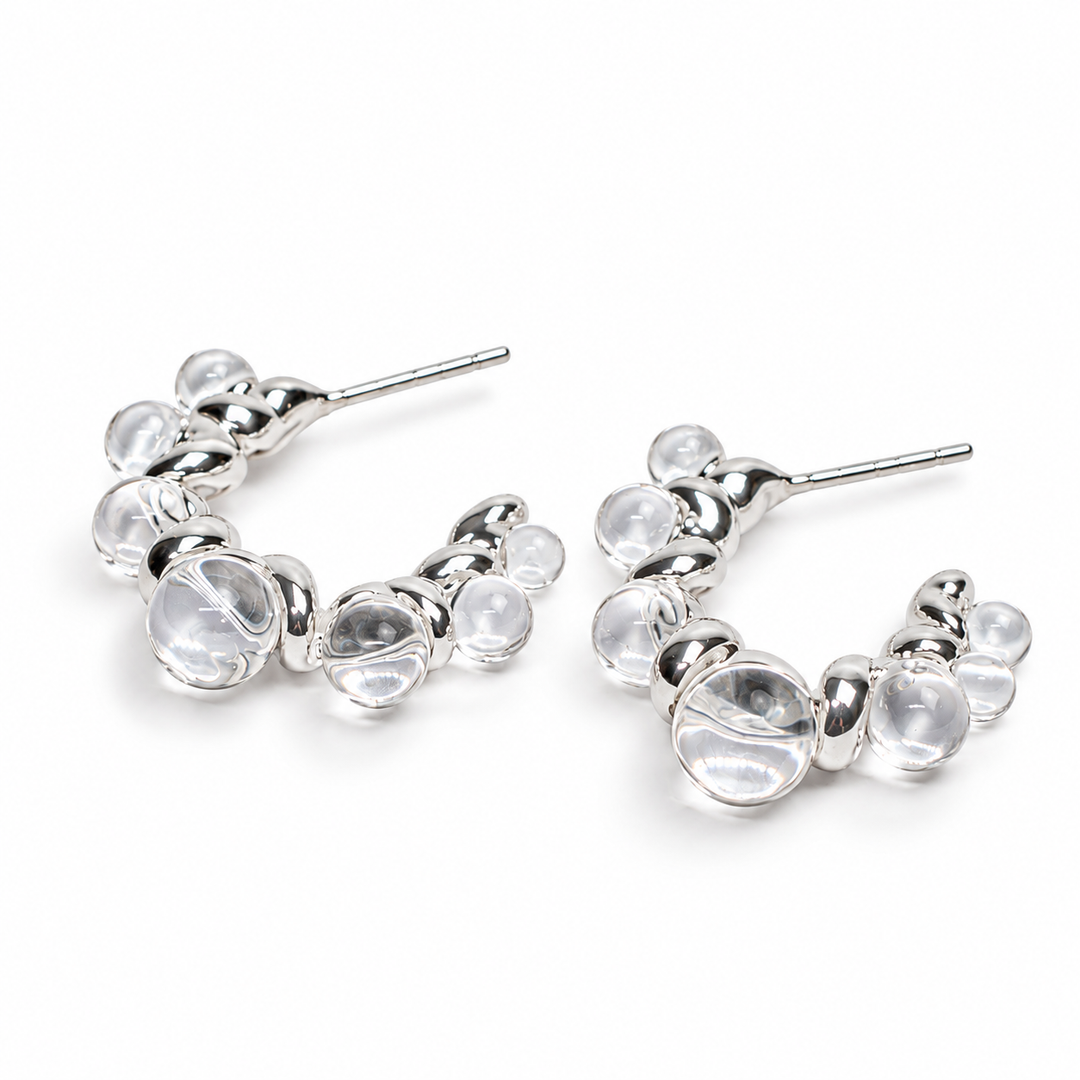 Bubble Hoop Earrings