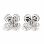 Crystal Flower Stud Earrings