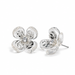 Crystal Flower Stud Earrings