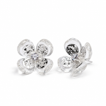 Crystal Flower Stud Earrings