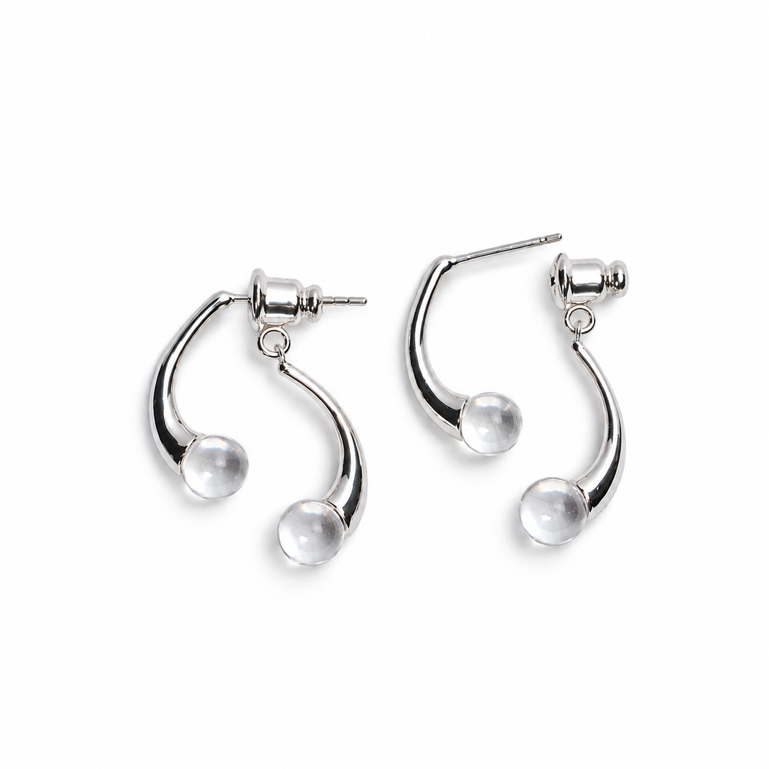 Double Curve Bubble Earrings
