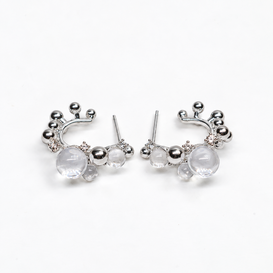 Orbit Bubble Hoop Earrings