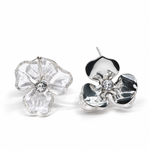 Sculpted Petal Flower Studs