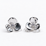 Sculpted Petal Flower Studs