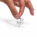 Graduated Bubble Hoop Earrings