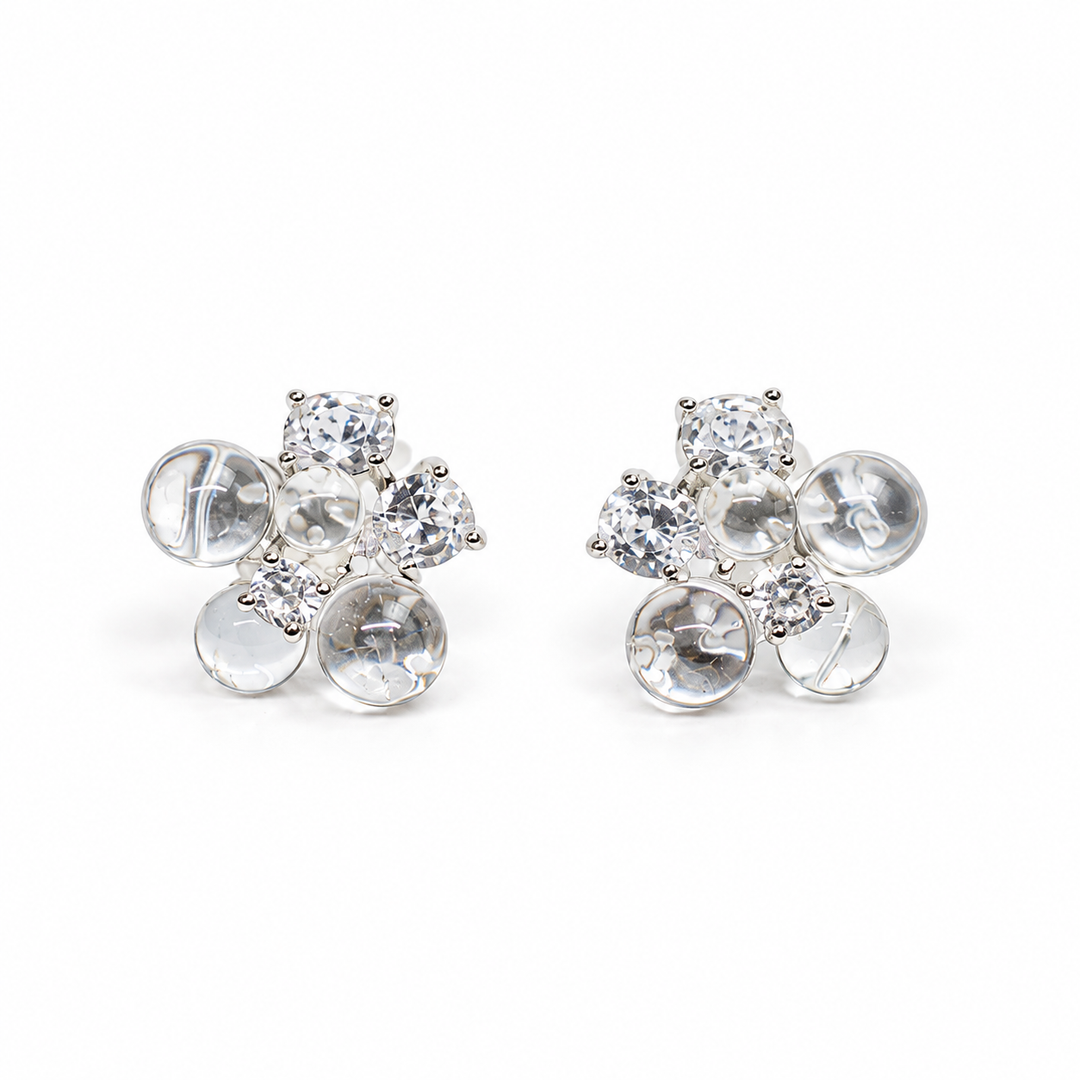 Crystal Bubble Stud Earrings