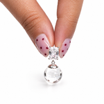 Crystal Ball Drop Earrings