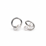 Double Pearl Orbit Earrings