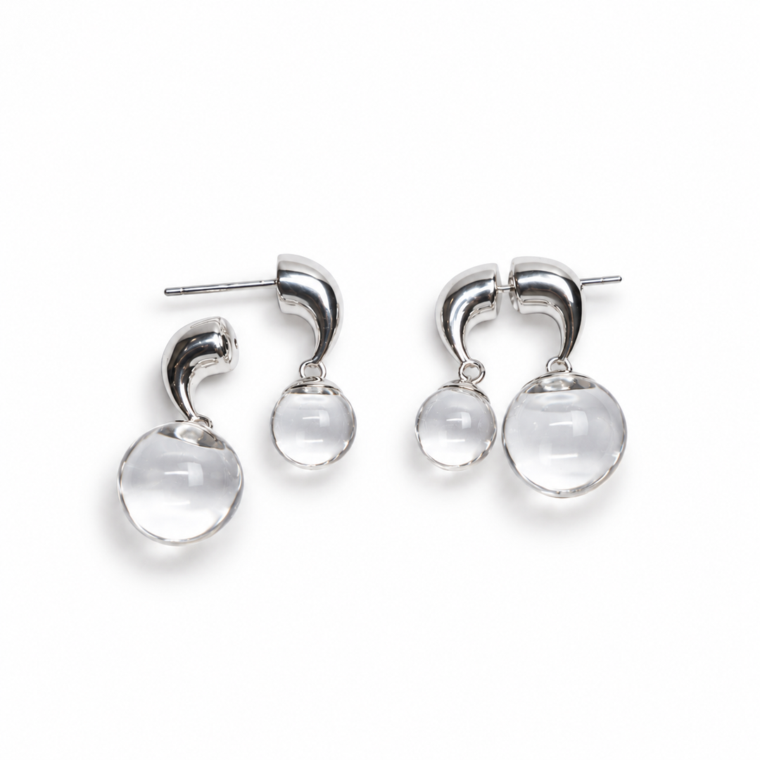 Double Bubble Hoop Earrings
