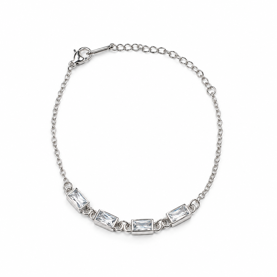 Crystal Bar Chain Bracelet