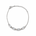 Crystal Bar Chain Bracelet