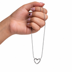 Open Heart Pendant Necklace