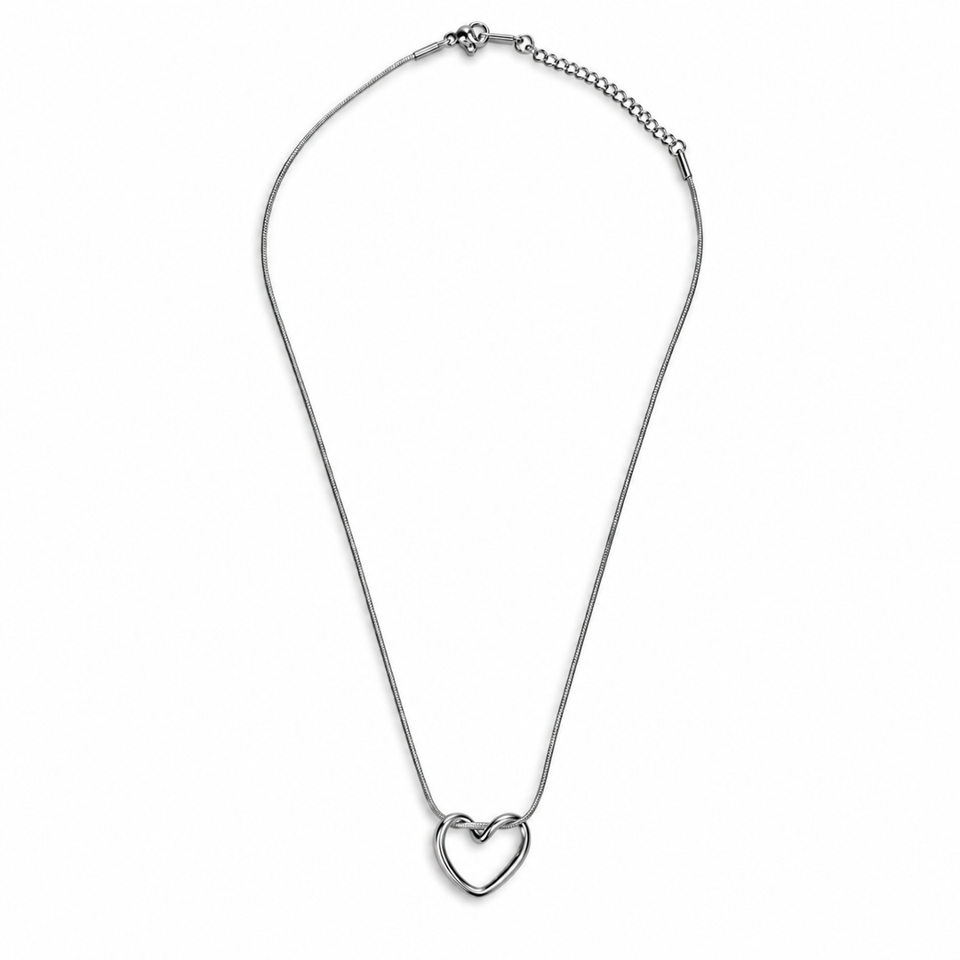 Open Heart Pendant Necklace