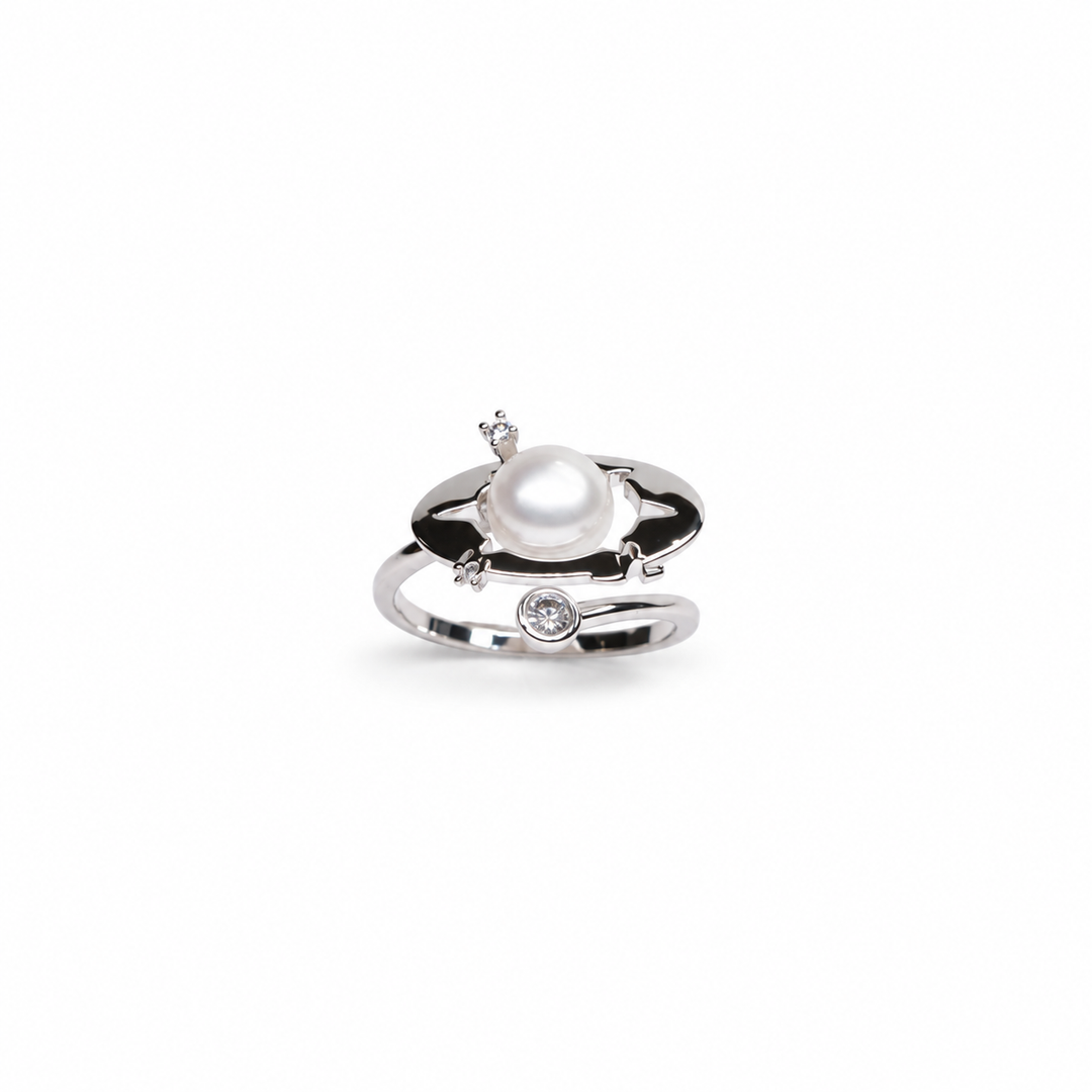 Pearl Orbit Ring