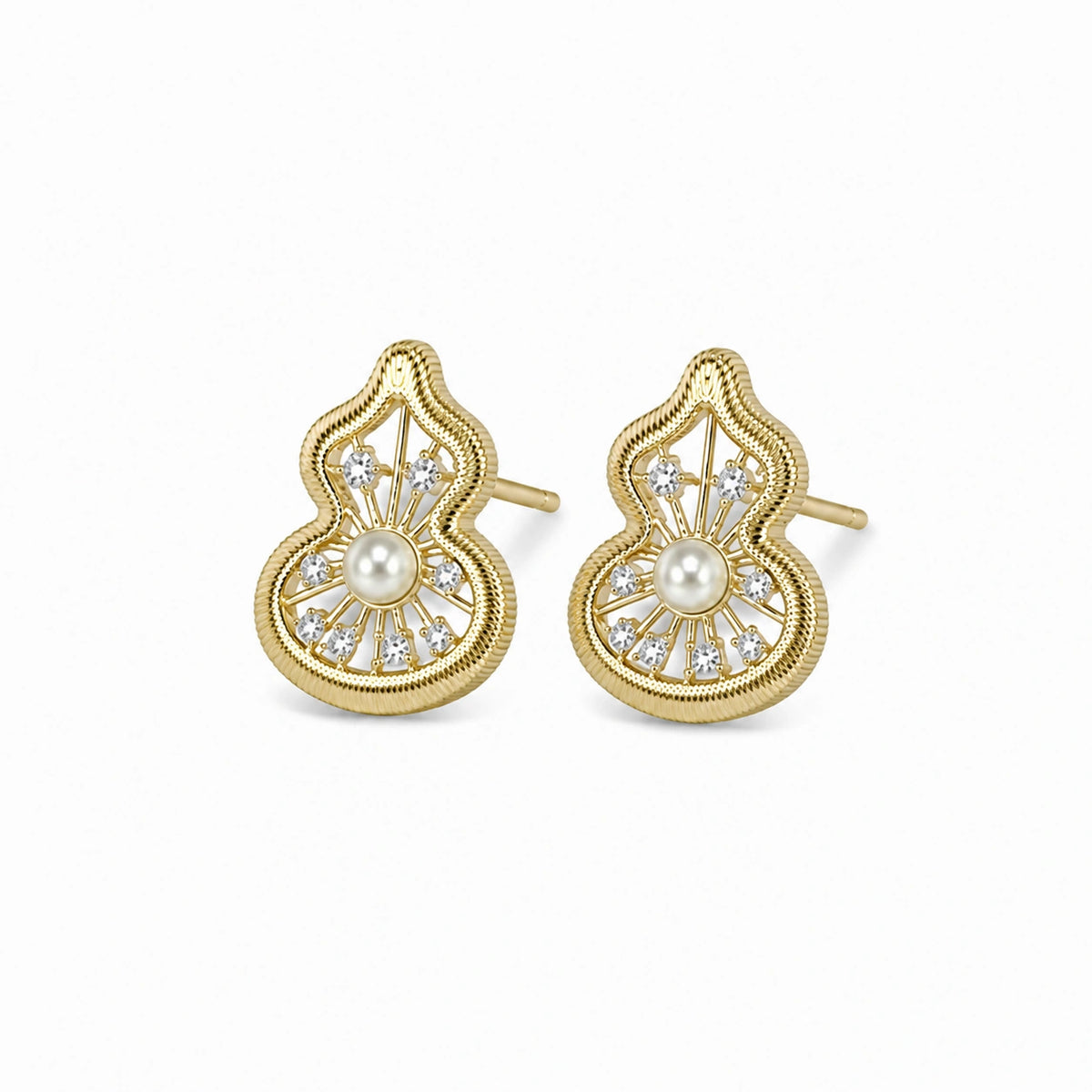 Pearl Bloom Stud Earrings