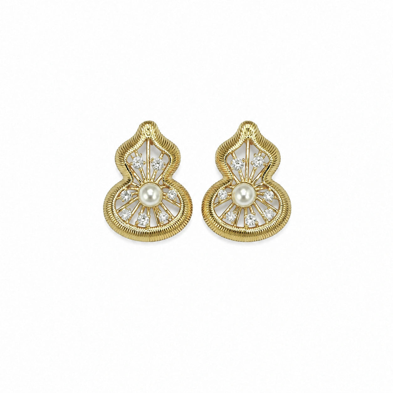 Pearl Bloom Stud Earrings
