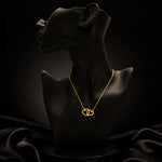 Crystal Heart Duo Pendant Necklace