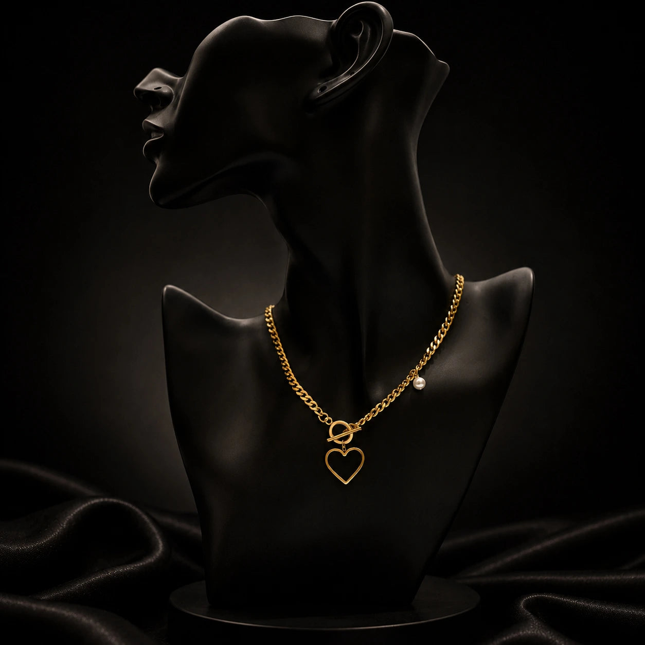 Heart Toggle Chain Necklace