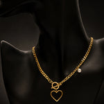 Heart Toggle Chain Necklace