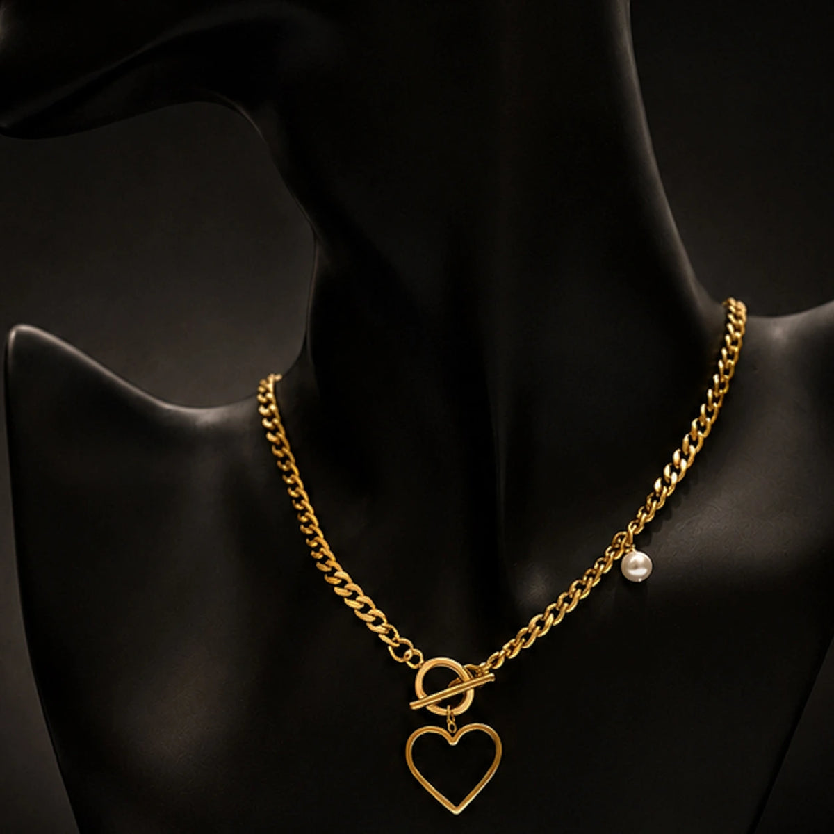 Heart Toggle Chain Necklace