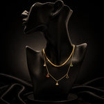 Enamel Charm Layered Necklace