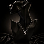 Silver Abstract Pendant Necklace