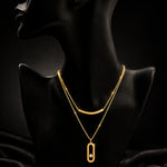 Bar & Link Layered Necklace