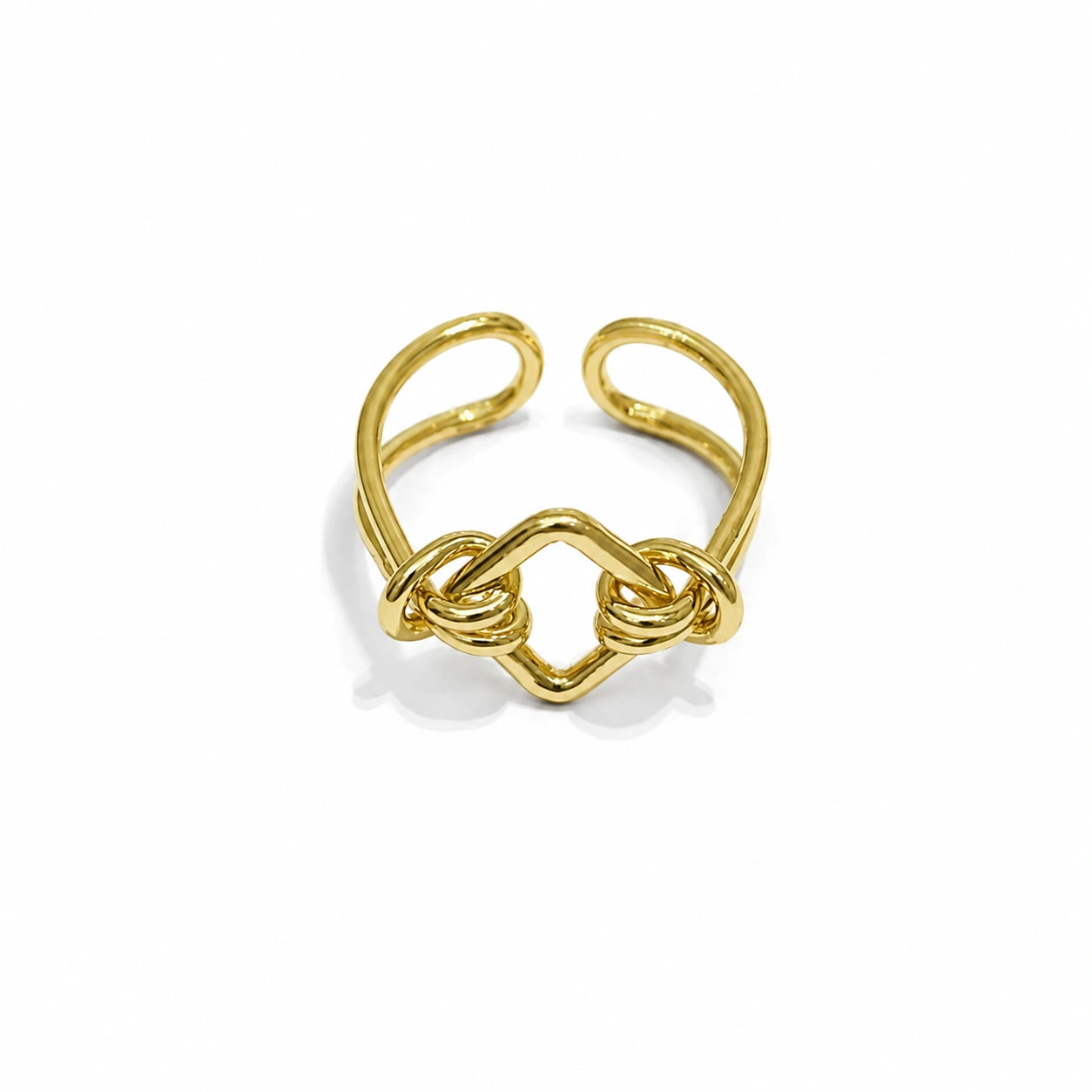 Interlocked Heart Ring