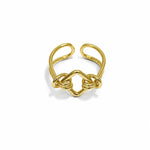Interlocked Heart Ring