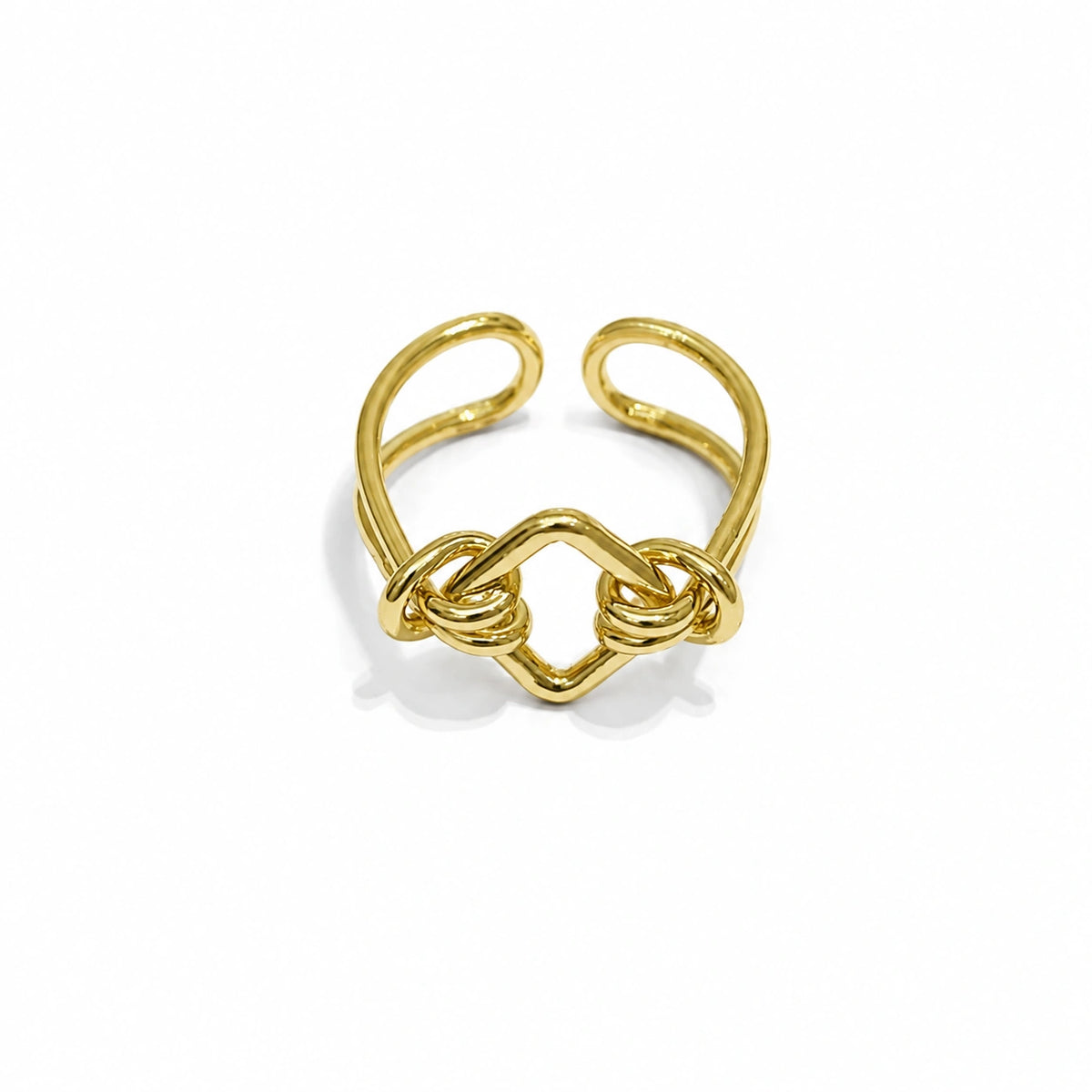 Interlocked Heart Ring