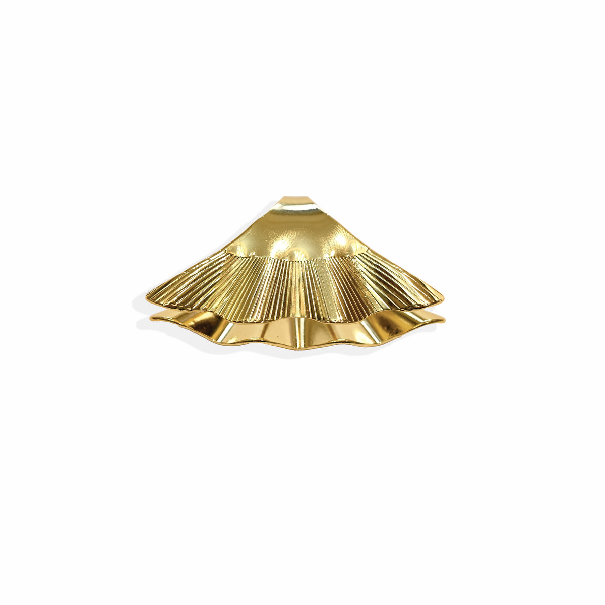 Sculptural Wave Statement Ring