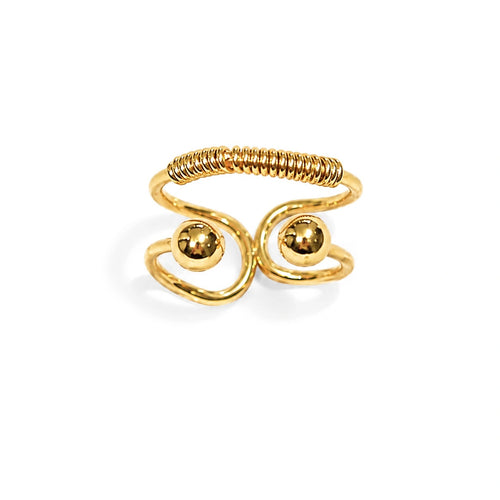 Ball Detail Open Ring