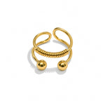 Ball Detail Open Ring